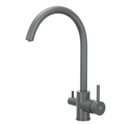 RUSH Смеситель для кухонной мойки с фильтром графит (SUS9035-37Grey), цвет графит SUS9035-37Grey