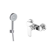 AQUATEK Nika Душевой комплект наружнего монтажа SET 2 в 1 (AQ1860CR +AQ2030CR), хром AQ1834CR