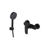 AQUATEK Nika Душевой комплект наружнего монтажа SET 2 в 1 (AQ1860MB +AQ2030MB), черный матовый AQ1834MB