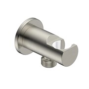 AQUAme Siena Выход из стены с держателем, никель шлифованная AQM8714BN