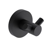 AQUAme Trento Крючок двойной латунный, черный матовый AQM7202MB
