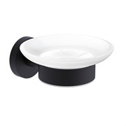 AQUAme Trento Мыльница латунь/матовое стекло, черный матовый AQM7211MB