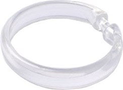 IDDIS Набор колец для шторы в ванную комнату Transparent (RID010P) ,цвет белый RID010P