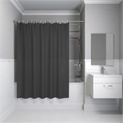 IDDIS Штора для ванной 200x180 см темно-серый PE (P03PE18i11) ,цвет темно-серый P03PE18i11