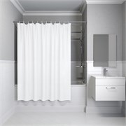 IDDIS Штора для ванной 200x180 см белый PE (P02PE18i11) ,цвет белый P02PE18i11