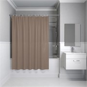 IDDIS Штора для ванной, 200x180 см, Полиэстер, коричневый, (BS03P18i11) ,цвет коричневый BS03P18i11