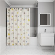 IDDIS Штора для ванной 200x180 см, Полиэстер (BA01P18i11) ,цвет желтый BA01P18i11