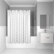 IDDIS Штора для ванной Base 200x240 см, Полиэстер (BD04P24i11) ,цвет белый BD04P24i11