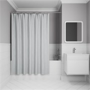 IDDIS Штора для ванной Base 200x240 см, Полиэстер (BD02P24i11) ,цвет светло-серый BD02P24i11
