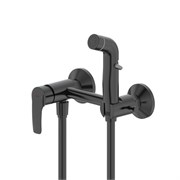 IDDIS Смеситель с гигиеническим душем, матовый черный, Ray, RAYBL00i08 RAYBL00i08
