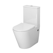 GROSSMAN Унитаз напольный Color GR-4480S (620х365х810) безободковый,белый с тонкой крышкой,микролифт,2 места GR-4480S