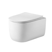 GROSSMAN Унитаз подвесной Thin Rim GR-5605SQ (520х374х355) тонкий ободок,белый с тонкой крышкой,микролифт,смыв торнадо GR-5605SQ