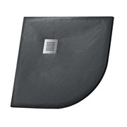 GROSSMAN Strong Душевой поддон GR-S29090 (90х90х2,5) из искусственного камня,1/4 круга,графит GR-S29090