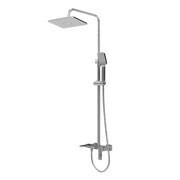 GROSSMAN Душевая стойка Style 500.K35.05.100 с верхним душем,ручной лейкой и смесителем,хром глянцевый 500.K35.05.100