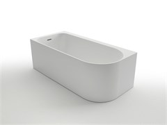 AZARIO Ванна акриловая LUTON 1700x800x580 пристенная, в комплекте с сифоном и металлической рамой, левая, белая (LUT17080 L) LUT17080 L