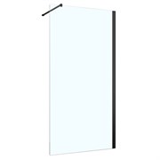 AZARIO Душевое ограждение  FELTON 90х200 walk-in, прозрачное cтекло 8 мм с покрытием easy clean, черный матовый профиль (AZ-151S 90) AZ-151S 90