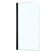 AZARIO Шторка для ванны  MERRIT 800х1400, прозрачное стекло 5 мм, покрытие EASY CLEAN, цвет профиля черный (AZ-NF6211 800 BLACK), двери распашные AZ-NF6211 800 BLACK