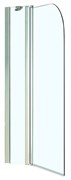 AZARIO Шторка для ванны  MERRIT 1100(700+400)х1400 прозрачное стекло 6 мм, покрытие EASY CLEAN, цвет профиля серебро (AZ-NF6221 1100), двери распашные AZ-NF6221 1100