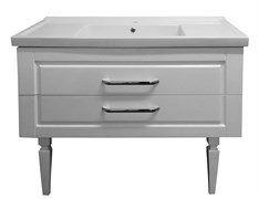 AZARIO Комплект Тумба напольная ELEGANT 100 с раковиной Exclusive 100 , цвет белый CS00058284