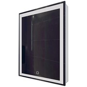 AZARIO Зеркало-шкаф Minio 1Л 600х800 c подсветкой и диммером (CS00075840), цвет белый CS00075840