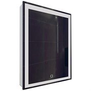 AZARIO Зеркало-шкаф Minio 1П 600х800 c подсветкой и диммером (CS00075841), цвет белый CS00075841