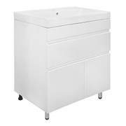 AZARIO Тумба Эстима 80/1Н напольная БЕЗ РАКОВИНЫ Tempo 80 (CS00094627), цвет белый CS00094627