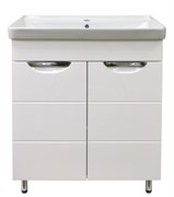 AZARIO Комплект Тумба Стиль- 70 "Соло" 700х880х480 с фрезер.с раковиной Monte 70 (CS00070540), цвет белый CS00070540