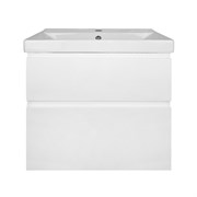 AZARIO Комплект Тумба Мила 60 600х670х475 подвесная, с раковиной Tempo 60 (CS00091362), цвет белый матовый CS00091362
