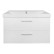 AZARIO Комплект Тумба Ника 80 815х470х570 подвесная, с раковиной Tempo 80 (CS00091369), цвет белый CS00091369
