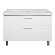 AZARIO Комплект Тумба Ника 100 Н 1000х475х860 напольная, с раковиной Monte 100, белый (CS00089955), цвет белый CS00089955