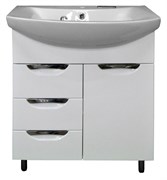 AZARIO Комплект Тумба Loranto Стиль- 70/3 700х860х450 с раковиной Балтика 70 (CS00068934), цвет белый CS00068934