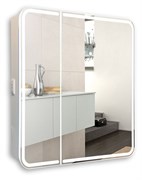 AZARIO Зеркало-шкаф Alliance 805х198х800 LED - подсветка, сенсорный выключатель, белый (LED-00002516), цвет белый LED-00002516