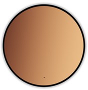 AZARIO Зеркало Monaco-BLACK d1000 бесконтактный сенсор, черная рамка (LED-00002769) LED-00002769