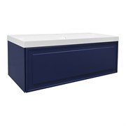 AZARIO Комплект Тумба Belloni 100 1000х450х400 подвесная, механизм открывания Push to Open, с раковиной Астория 100, синий (CS00098076), цвет Синий CS00098076