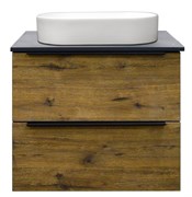AZARIO Тумба подвесная Gris 90/2 900х500х560 два выдвижных ящика, без столешницы, цвет Дуб Веллингтон (CS00080430), цвет Дуб веллингтон CS00080430