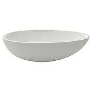 AZARIO Раковина 600x350x160 накладная из искусственного камня, белая матовая (AZ-1216S) AZ-1216S