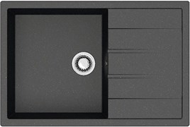 AZARIO Кухонная мойка Vision 750x505x218 искусственный мрамор, цвет черный (CS00078339) CS00078339
