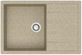 AZARIO Кухонная мойка Vision 750x505x218 искусственный мрамор, цвет Песочный (CS00078340) CS00078340