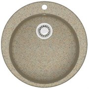 AZARIO Кухонная мойка Vital 507x507x200 искусственный мрамор, цвет Песочный (CS00078347) CS00078347