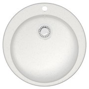 AZARIO Кухонная мойка Vital 507x507x200 искусственный мрамор, цвет Белый (CS00078342) CS00078342