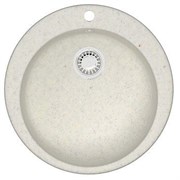 AZARIO Кухонная мойка Vital 507x507x200 искусственный мрамор, цвет Хлопок (CS00079704) CS00079704