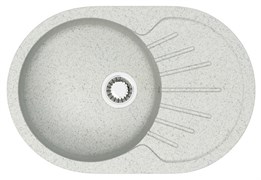 AZARIO Кухонная мойка Flora 730x450x215 искусственный мрамор, цвет светло серый (CS00079916) CS00079916
