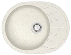 AZARIO Кухонная мойка Light 575х440х215) искусственный мрамор, цвет Хлопок (CS00079921) CS00079921