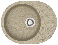 AZARIO Кухонная мойка Light 575х440х215) искусственный мрамор, цвет Песочный (CS00079922) CS00079922