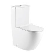 AZARIO Унитаз-моноблок  MORANO 680x370х830 напольный, безободковый, в комплекте с сиденьем дюропласт микролифт, белый (AZ-1001) AZ-1001