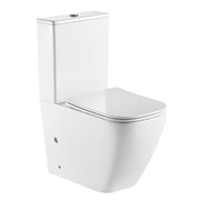 AZARIO Унитаз напольный  LEVANTO 620x380x830 безободковый в комплекте cо смывным механизмом Geberit и сиденьем микролифт (AZ-1228A-G) AZ-1228A-G