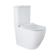 AZARIO Унитаз-компакт  Grado 665х380х845 напольный, безободковый с бачком и сидением микролифт (AZ-2141) AZ-2141