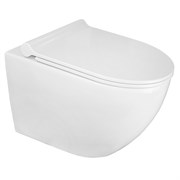 AZARIO Унитаз подвесной  Geno 490х360х360 безободковый, с ультратонким сиденьем микроклифт (AZ2196D) AZ-2196-D