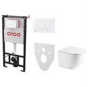 AZARIO Сет инсталляция Alсa AM101/1120-4:1 RU M670-0001 + унитаз Gloria AZ-2003 с сиденьем микролифт AM101/1120-4:1 RU M670-0001+AZ-2003