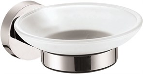 AZARIO Мыльница стеклянная NESSY, хром (AZ-73108) AZ-73108